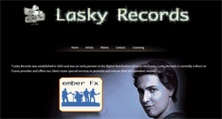Desktop Screenshot of laskyrecords.com